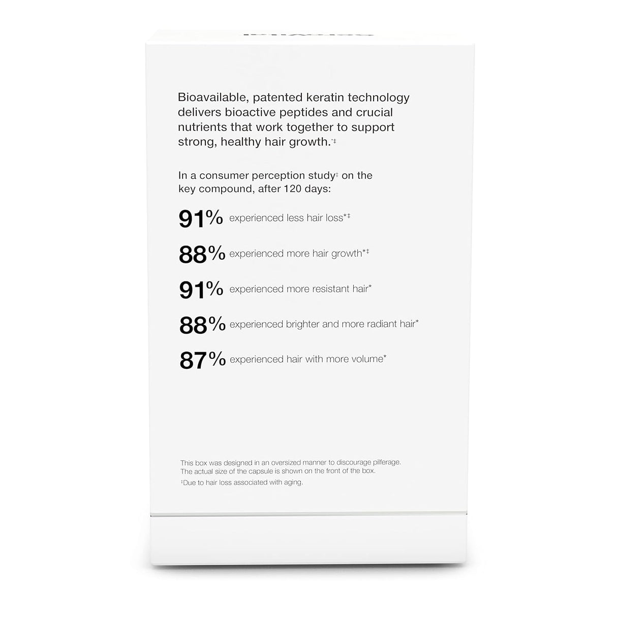 Suplemento para crecimiento mejorado del cabello 60 und