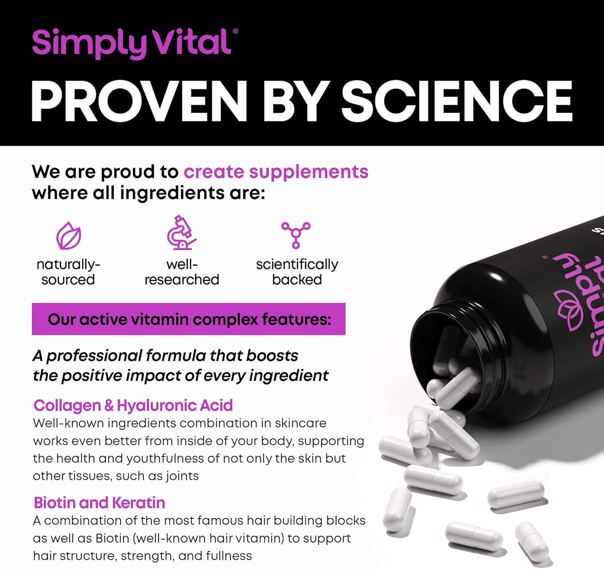 Suplementos Alimenticios Vitaminas para cabello piel y uñas