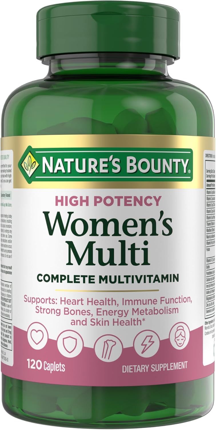 Multivitaminas Mujeres Nature's Bounty, 120 Caplets, Salud y Inmunidad