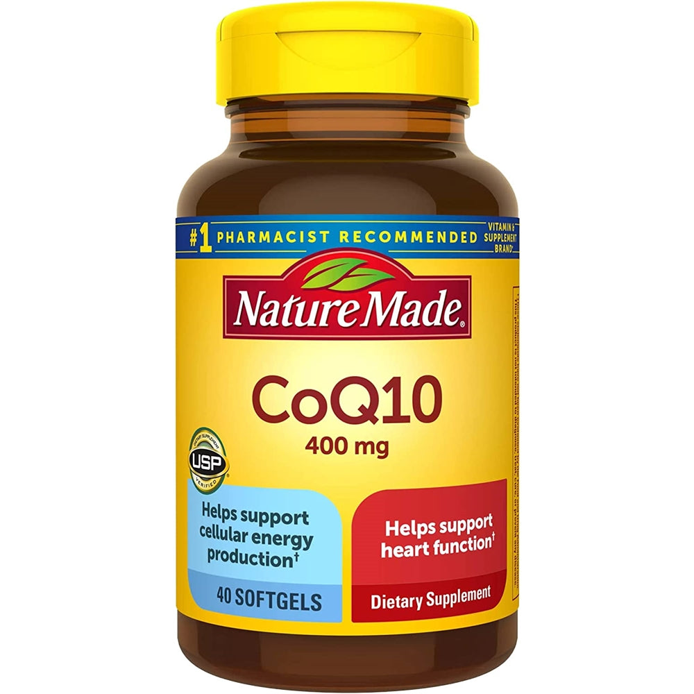 Suplemento CoQ10 (Coenzima Q 10) 400 mg de gel 40 unidades.