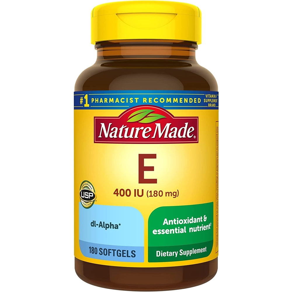 Nature Made Vitamina E 180 mg (400 UI) dl-Alpha 180 días
