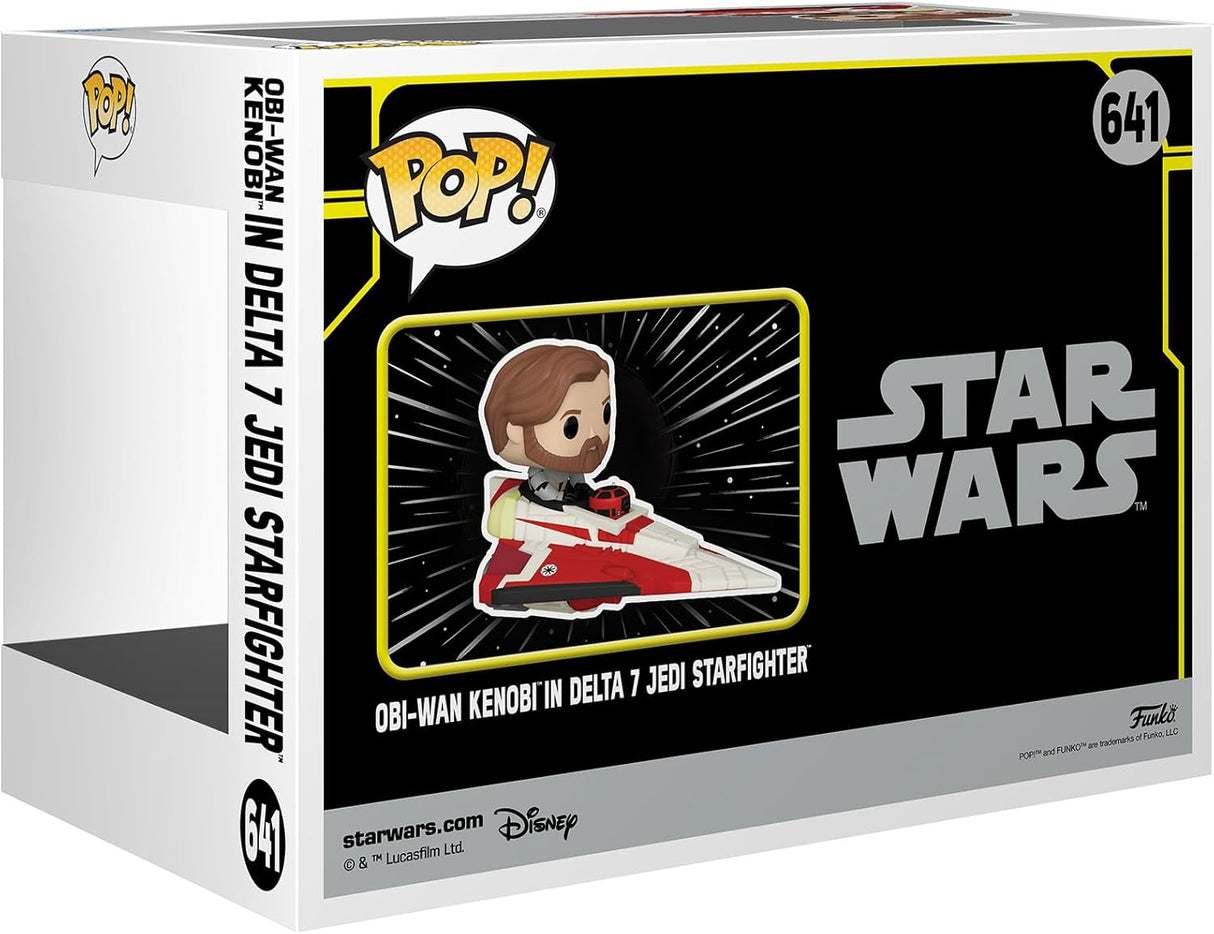 Funko Pop! Ride: Obi-Wan Kenobi en Delta 7 Jedi Starfighter