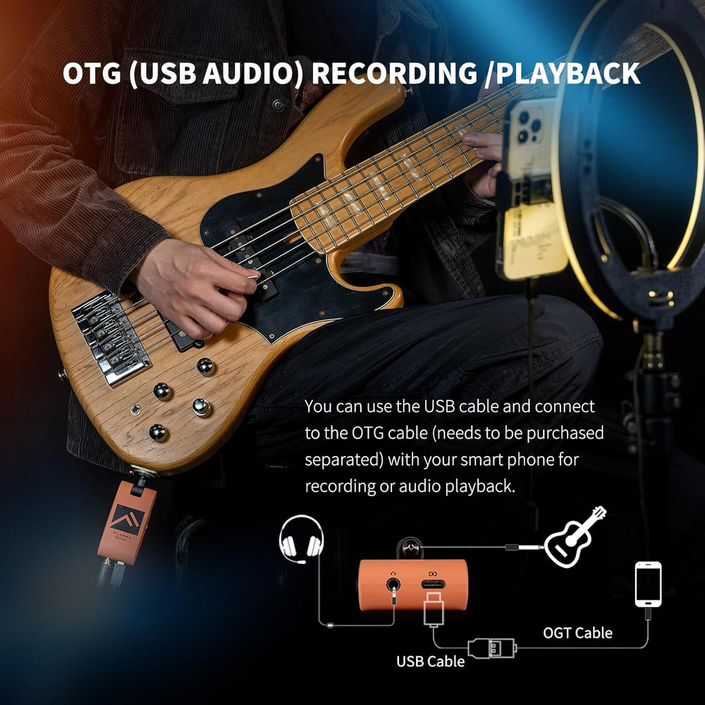 Amplificador de Auriculares Portátil con Efectos y Bluetooth