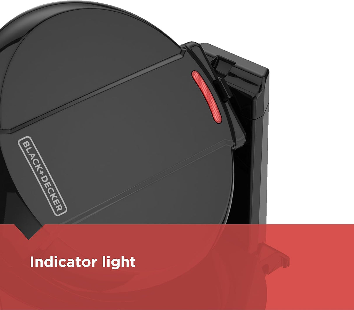 Waffle Maker Rotativo BLACK+DECKER, fácil de usar, WMD200B