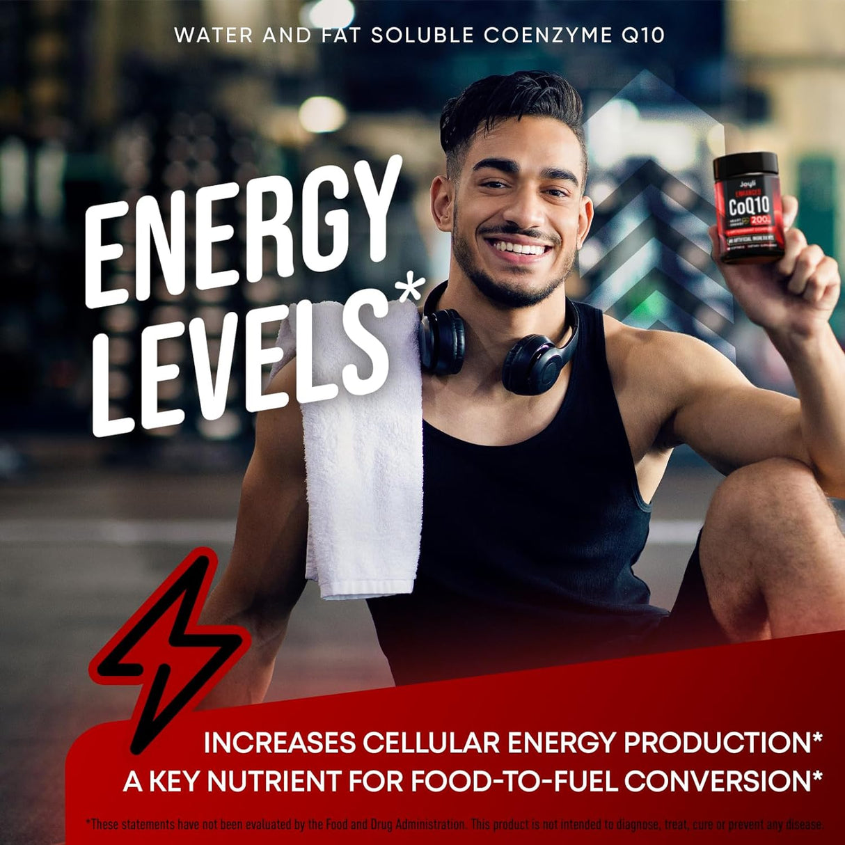 Suplemento CoQ10 200mg - Salud Cardiaca y Energía .