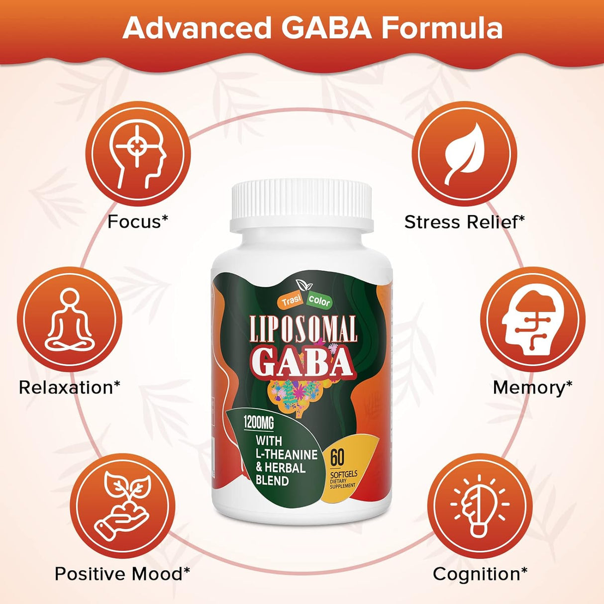Suplemento GABA liposomal con suplementos de L-teanina