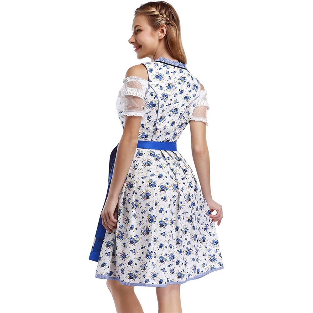 Disfraces de Vestido para mujer Oktoberfest azul talla M