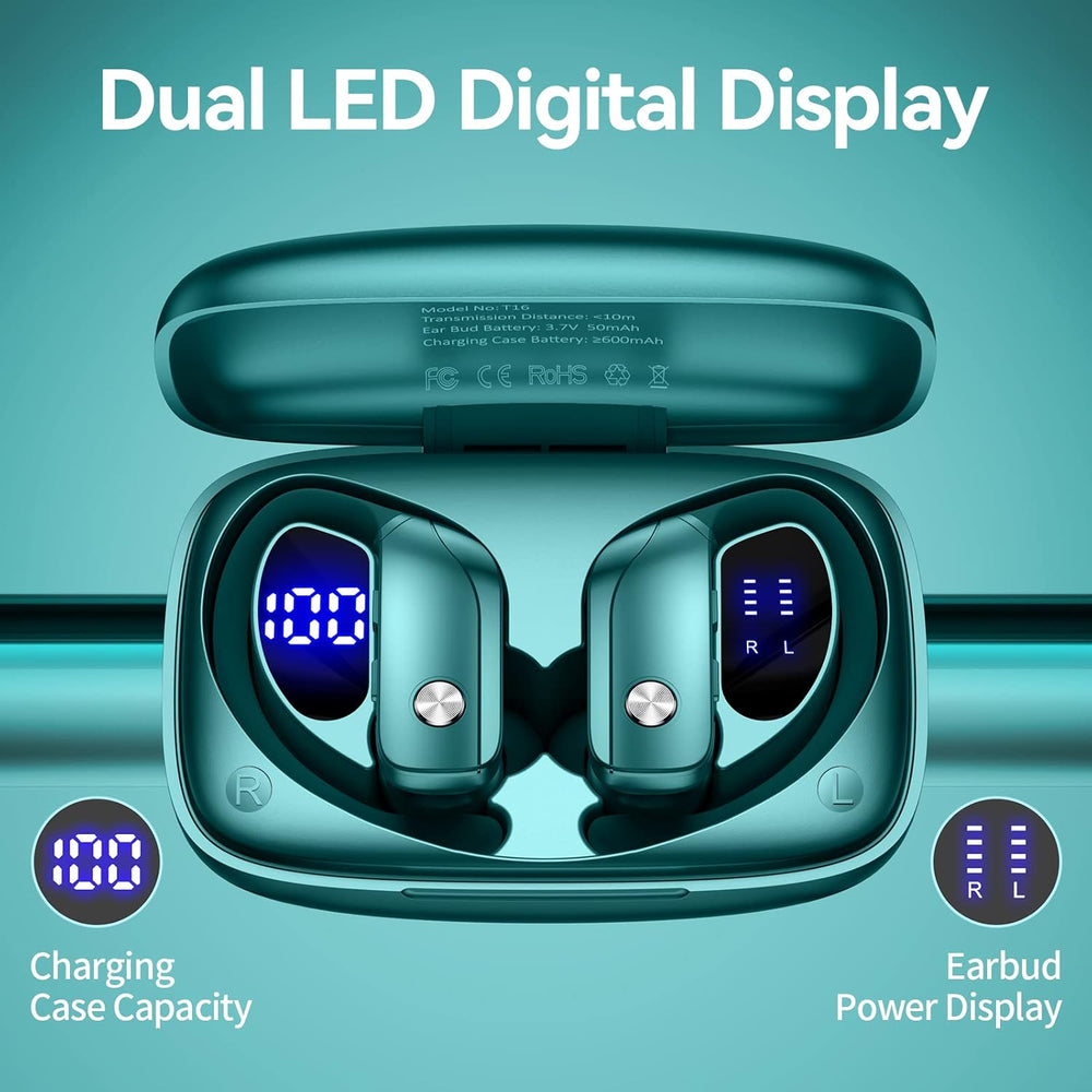 Auriculares Inalámbricos Bmani 48hrs, Micrófono, Deportivos