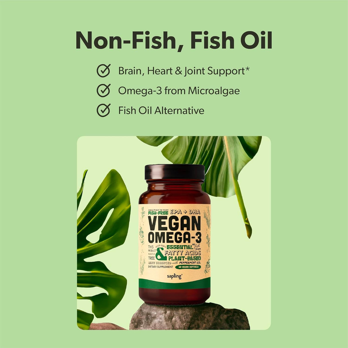 Suplemento Vegano Omega 3 - DHA y EPA - 60 Cápsulas