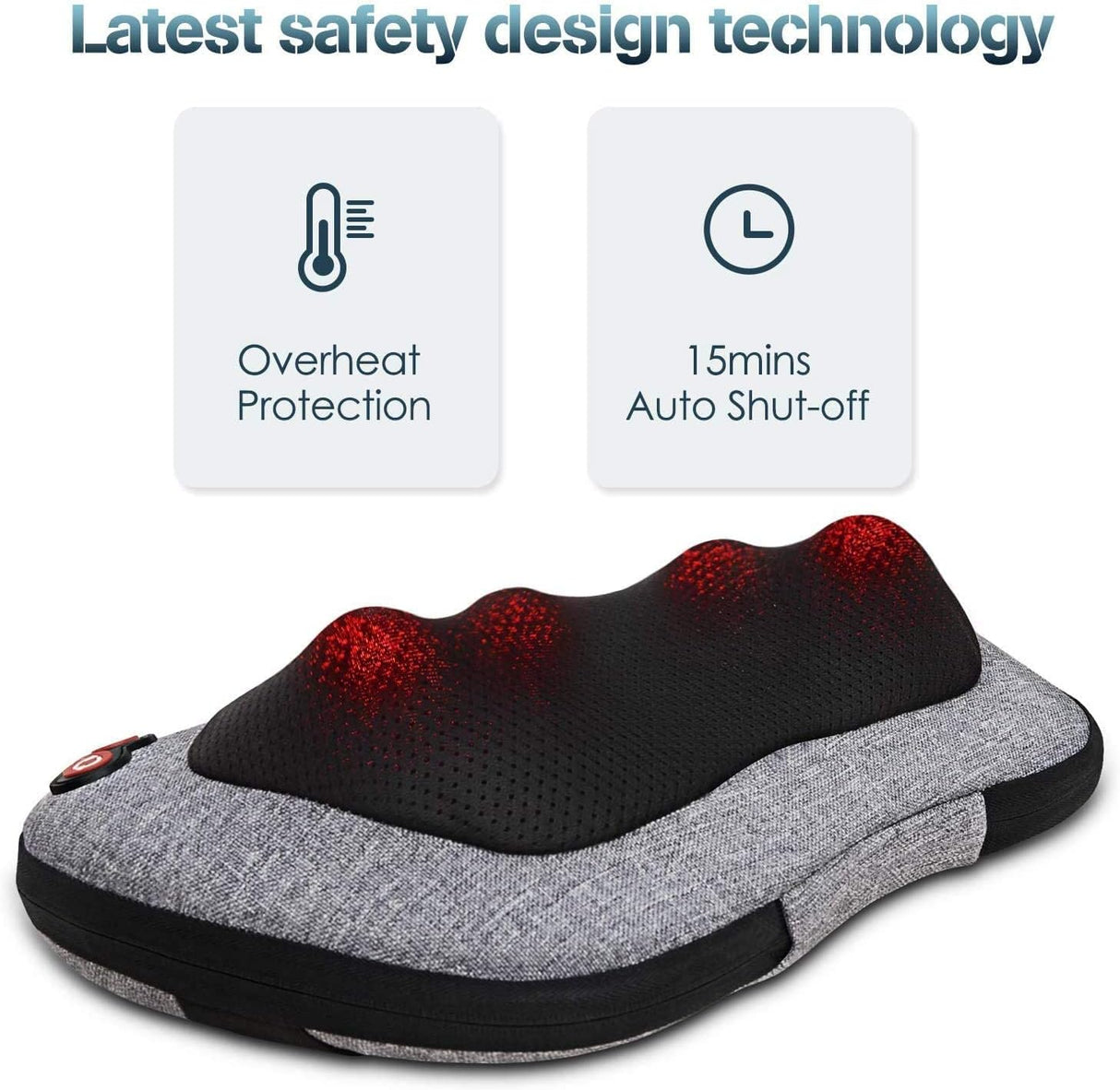 Masajeador VIKTOR JURGEN con Calor, Shiatsu, Modelo Universal