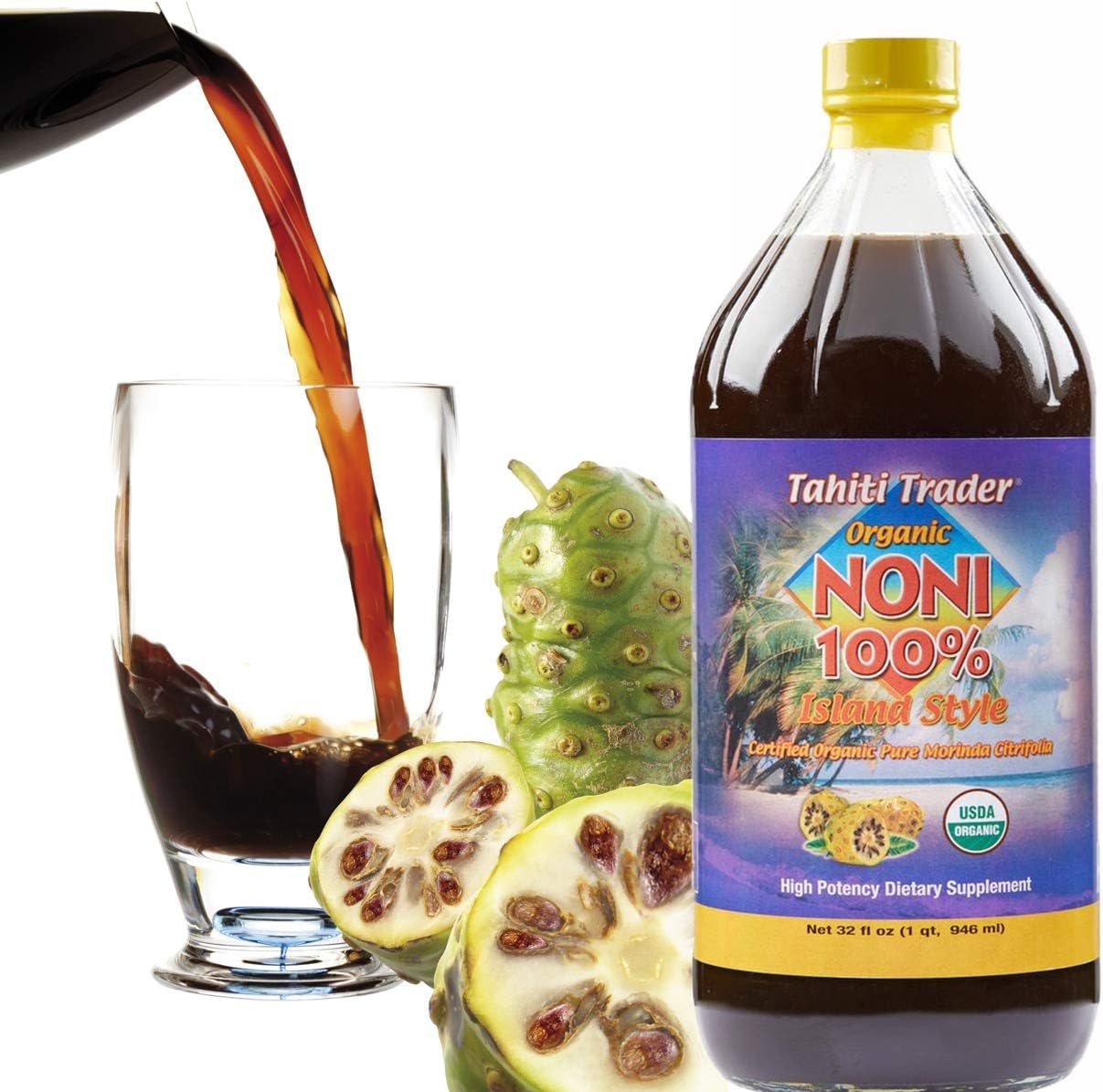 Suplemento Jugo noni orgánico antioxidante superalimento