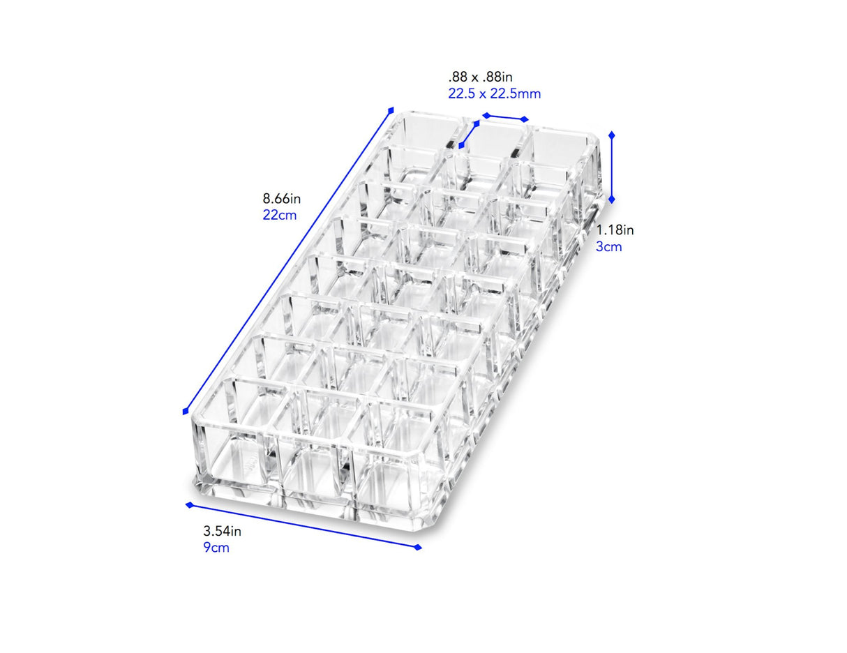 Organizador de acrílico de lápiz labial