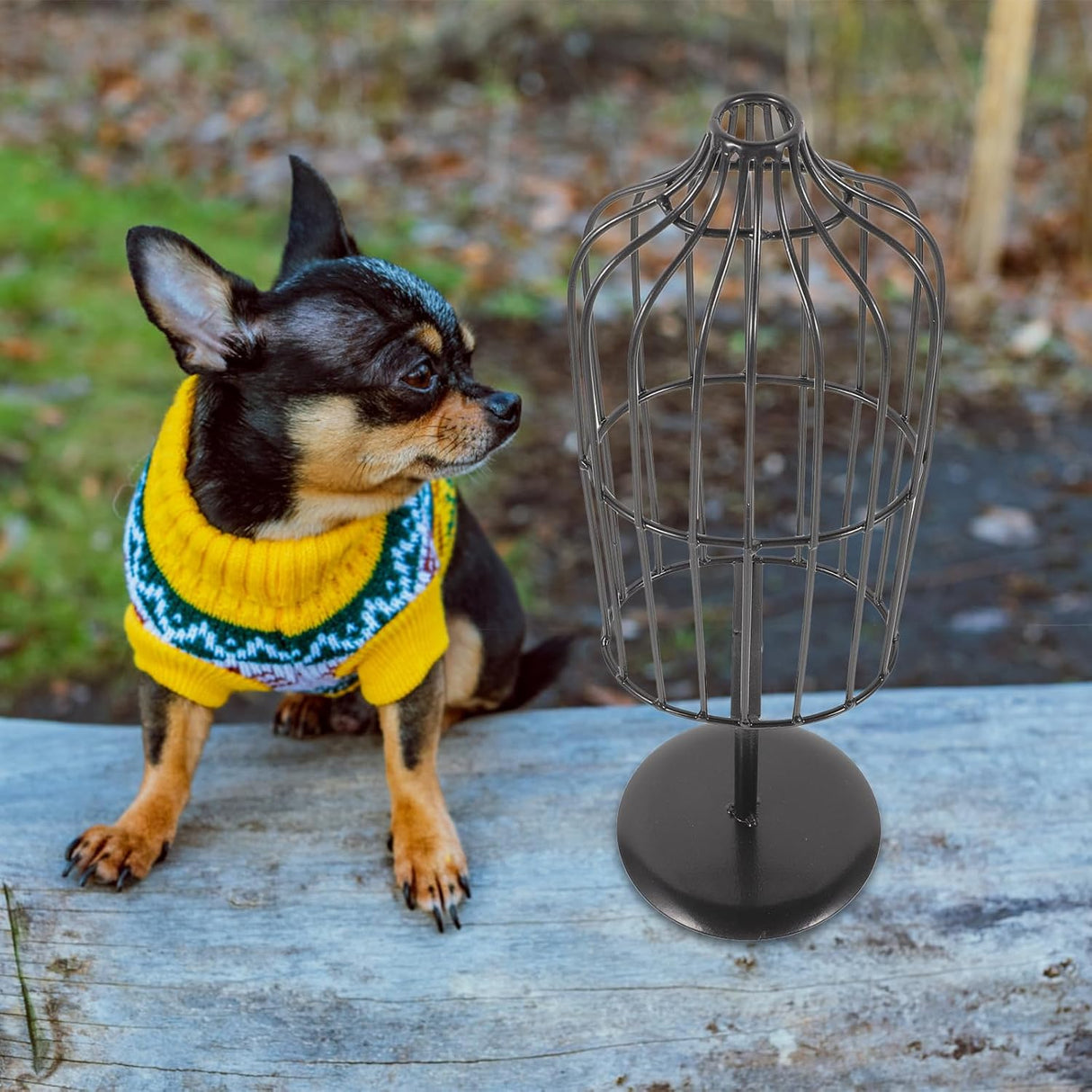 Maniquí para ropa de mascotas LOGOFUN, soporte de hierro para perros