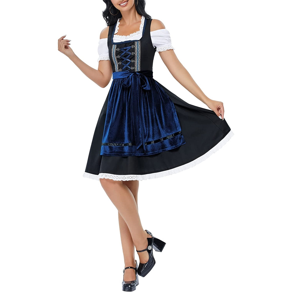 Disfraces alemán para mujer azul talla L