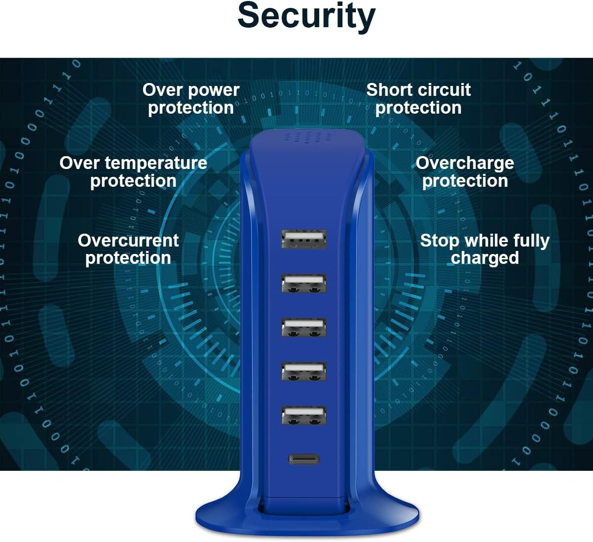 Cargador o Estación de carga USB 6 puertos