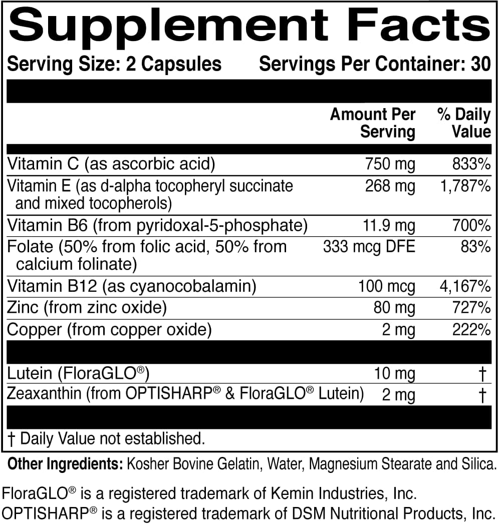 Suplemento vitamínico y mineral MacularProtect AREDS2