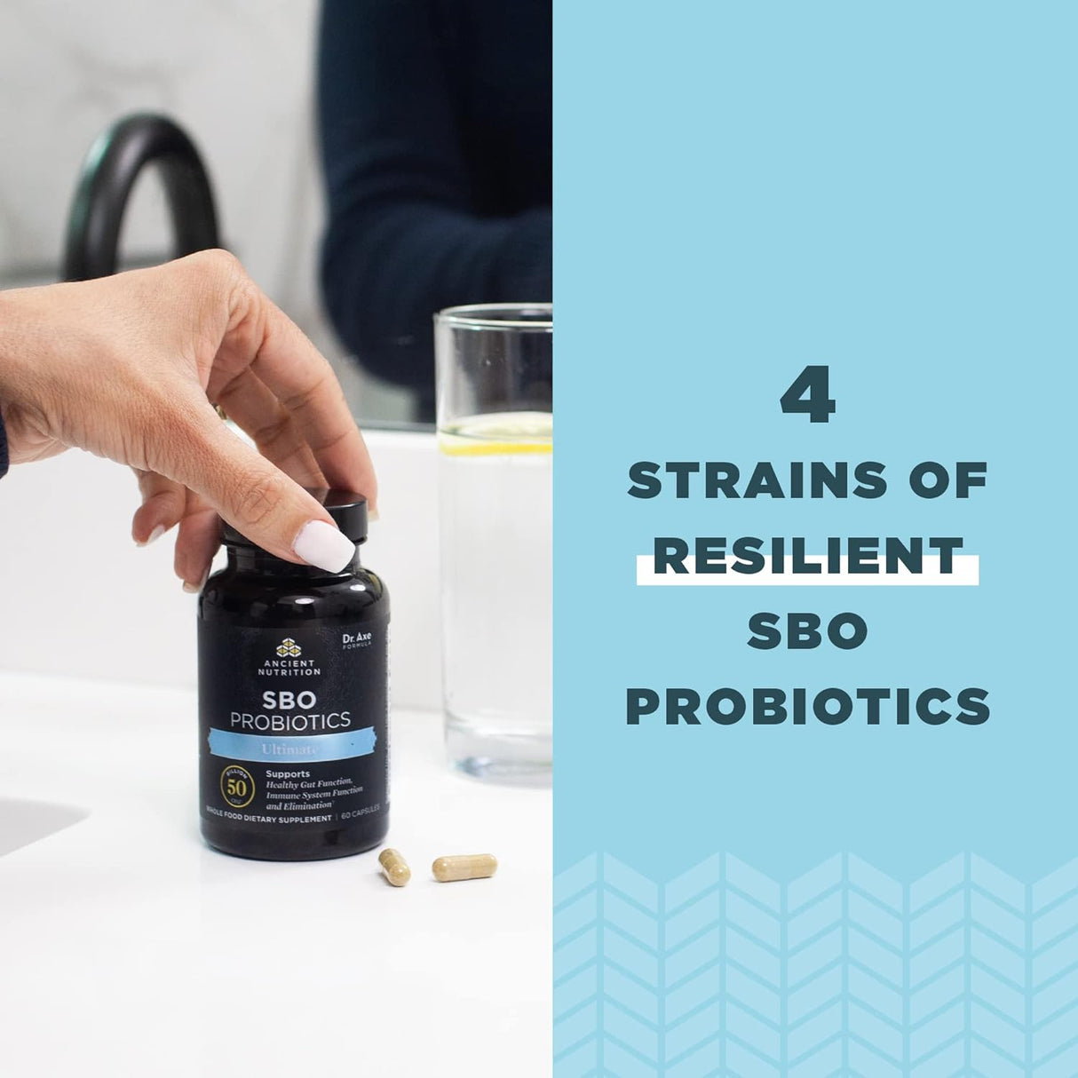 Probióticos SBO Ultimate, 50 mil millones CFU, 60 cápsulas