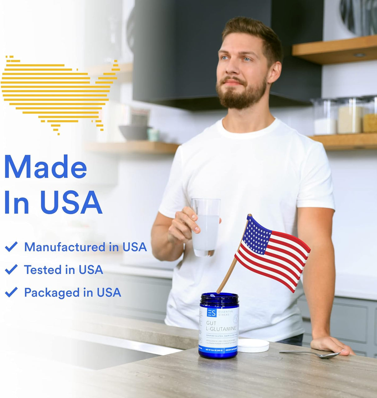 Suplementos Alimenticios Polvo de L-glutamina intestinal