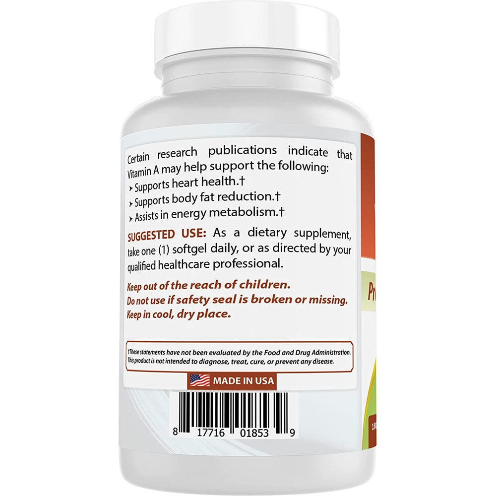 Suplementos Alimenticios Vitamina A 25000 UI