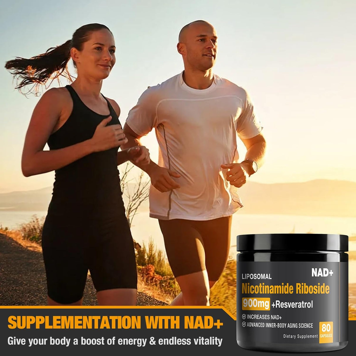 Suplemento NAD+ - Nicotinamida Ribósido y Resveratrol 900mg