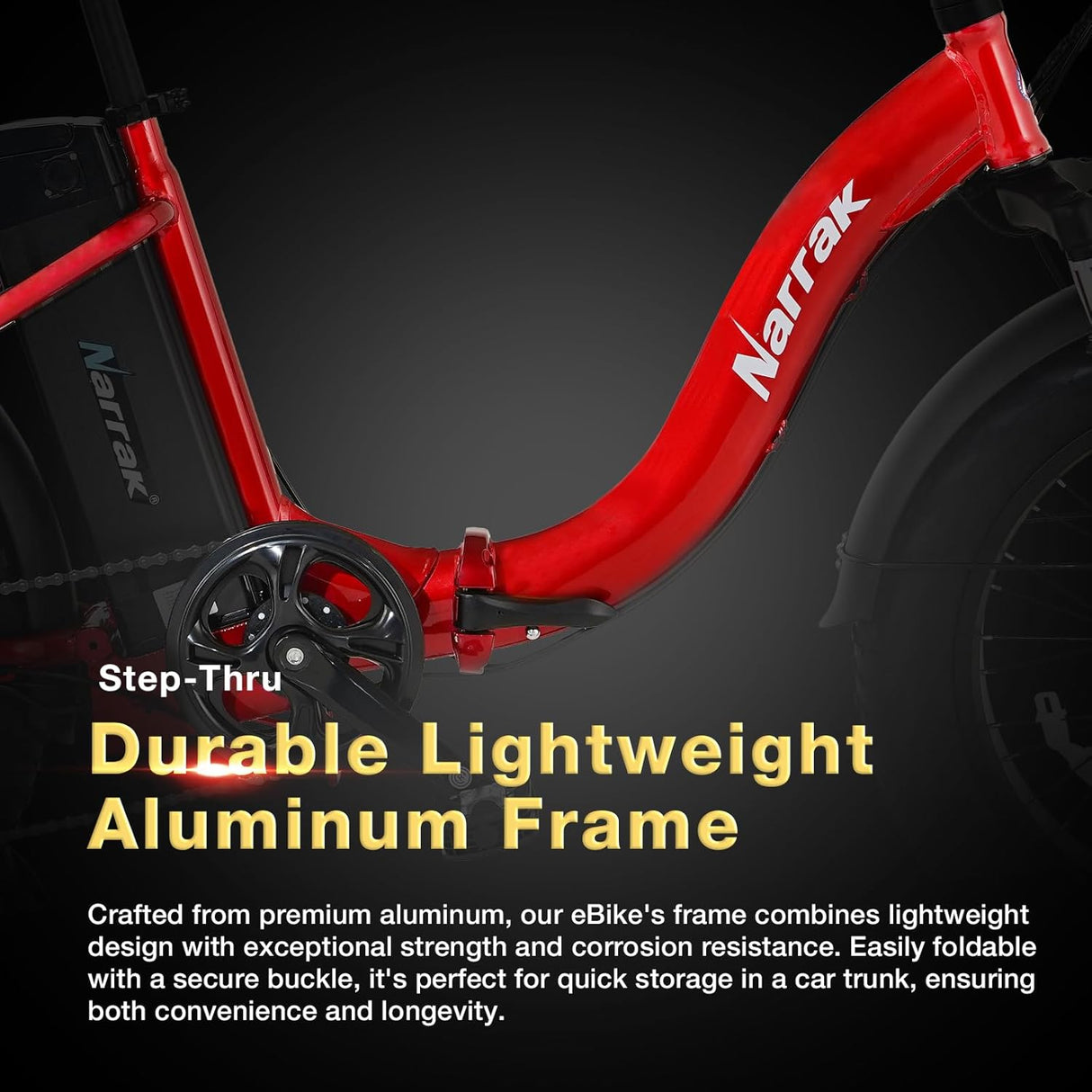 Bicicleta Eléctrica Plegable Fat Tire, 48V, Motor 1100W, M5