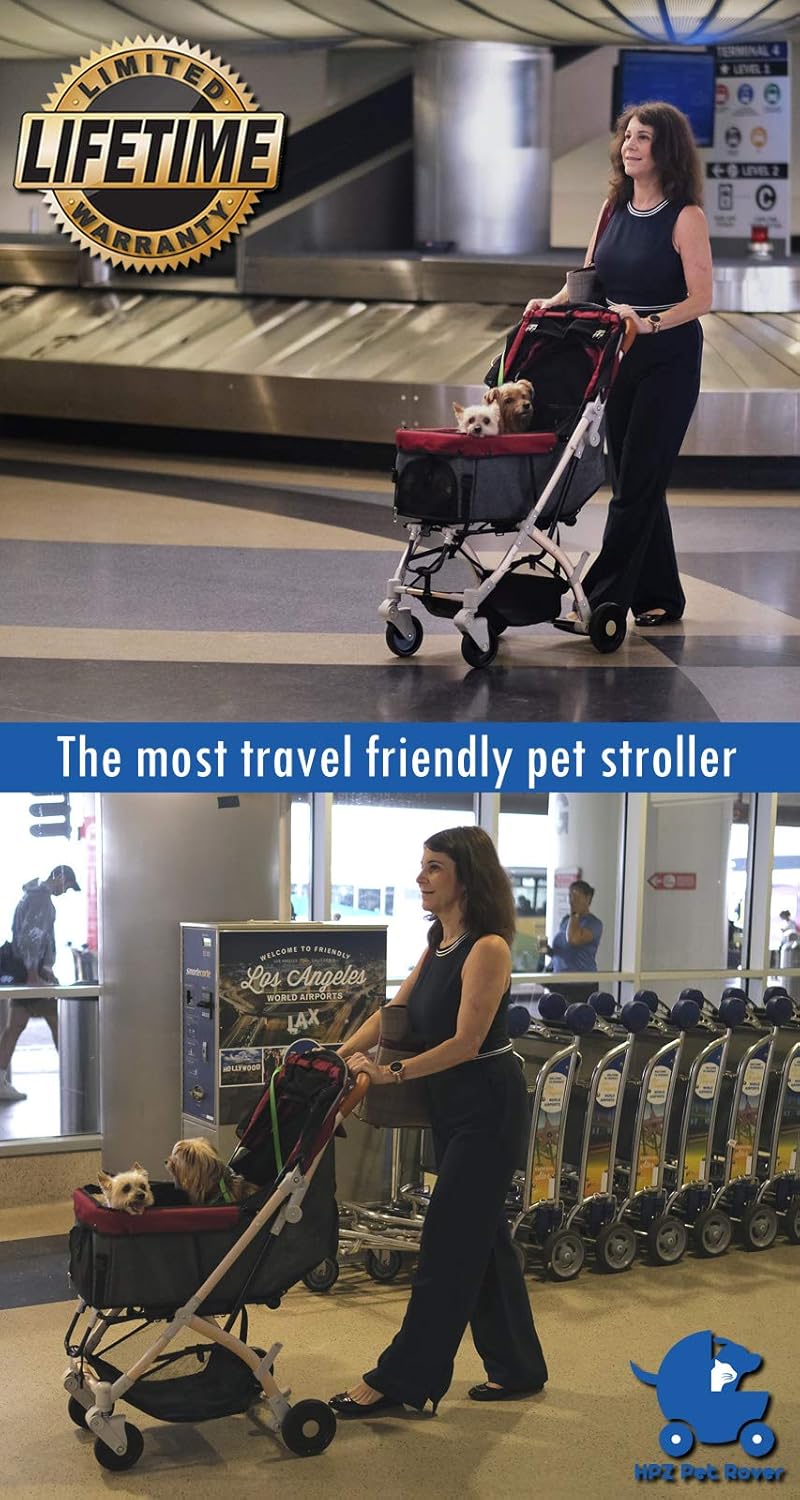 Carrito de Mascotas HPZ Pet Rover Lite, Plegable, 2da Generación