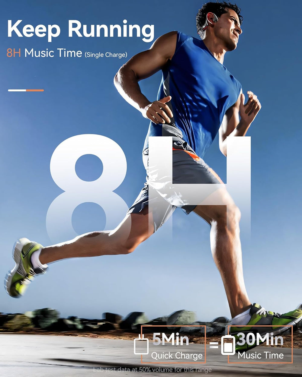 Auriculares Deportivos Inalámbricos, Conducción Ósea, 32GB, IP68