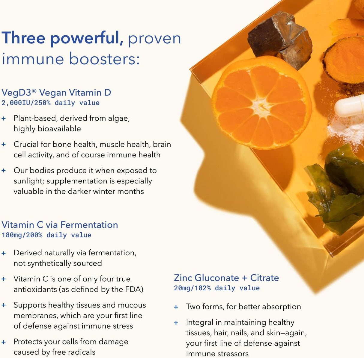 Suplemento Trun Niagen apoyo inmunológico Vitamina C 60und