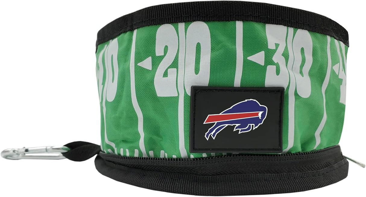 Conjunto de cuencos de viaje para perros NFL Bills, 2 piezas