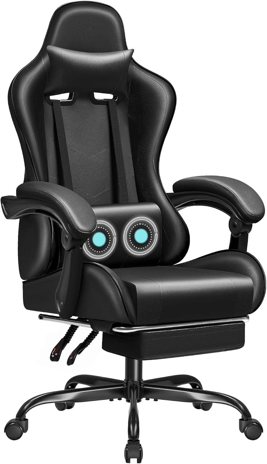 Silla Gamer de altura ajustable, Negro JM-OCRC0164 JUMMICO