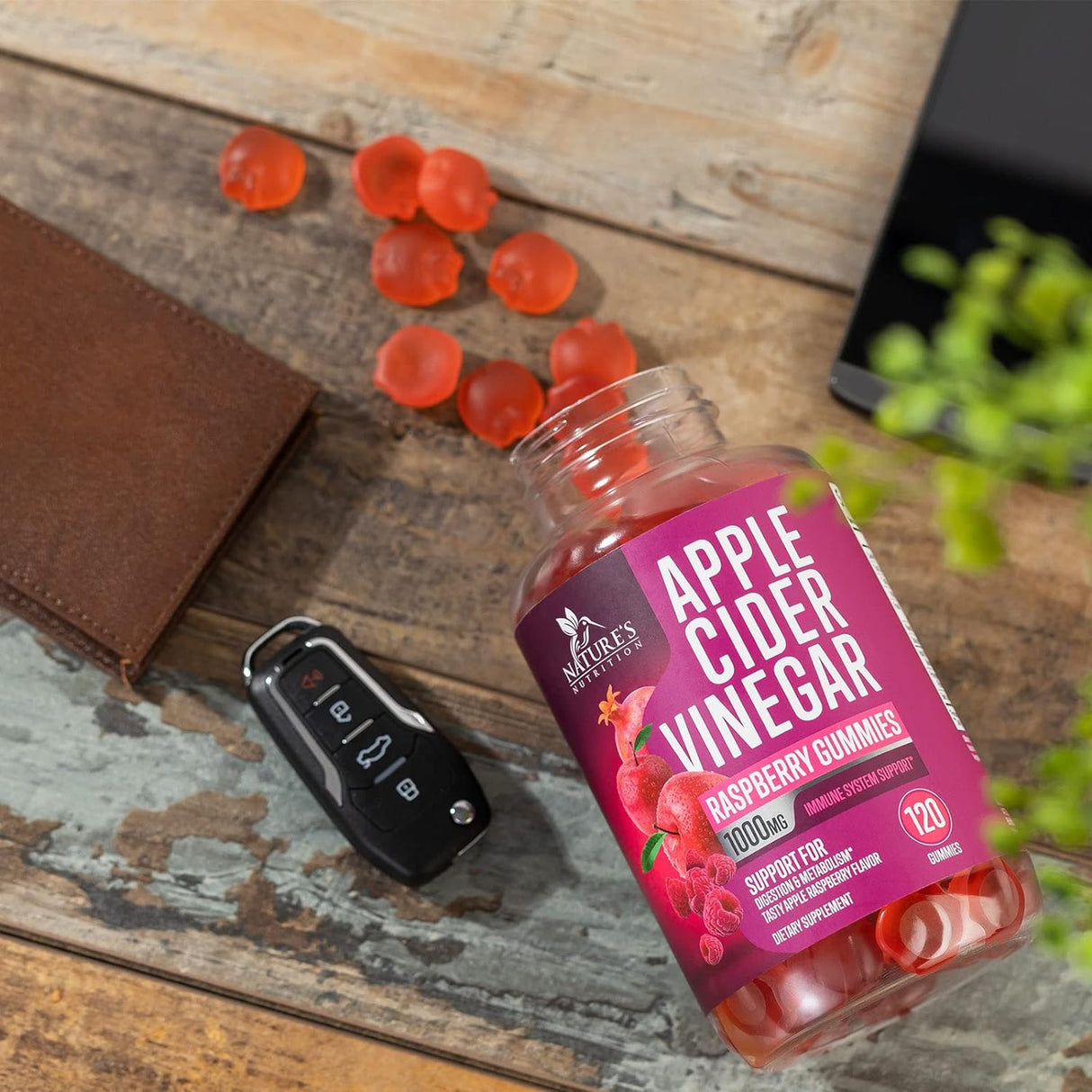 Suplemento Vitaminas en gomitas vinagre de sidra de manzana