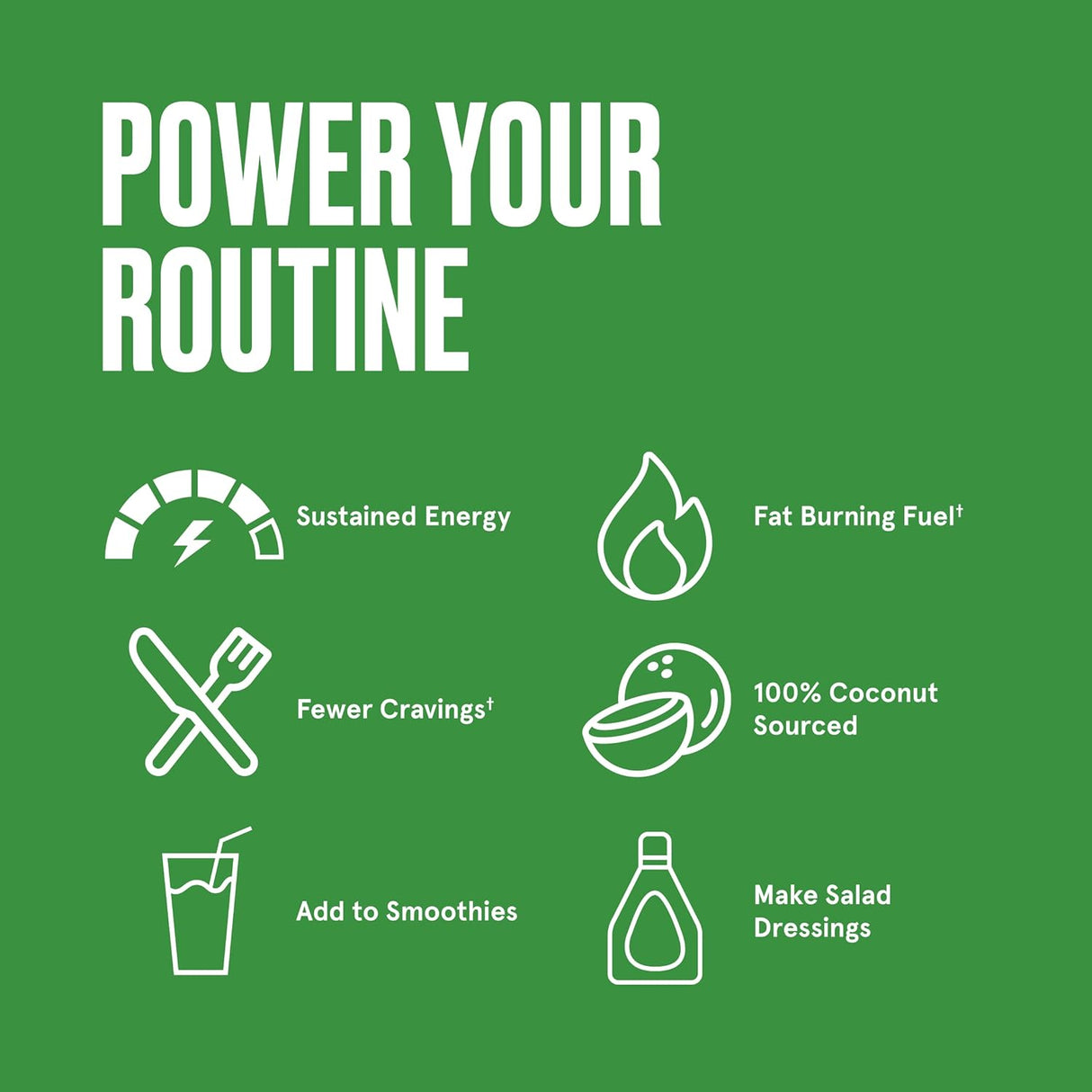 Suplemento Aceite MCT fabricado con aceite C10 y C8 MCT 16oz