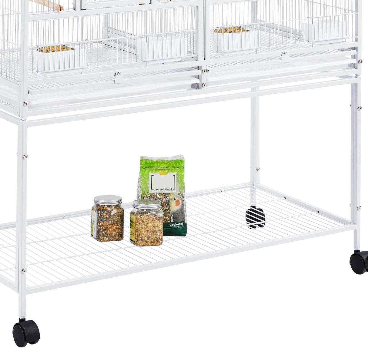 Jaula apilable dividida para cría de aves para canarios