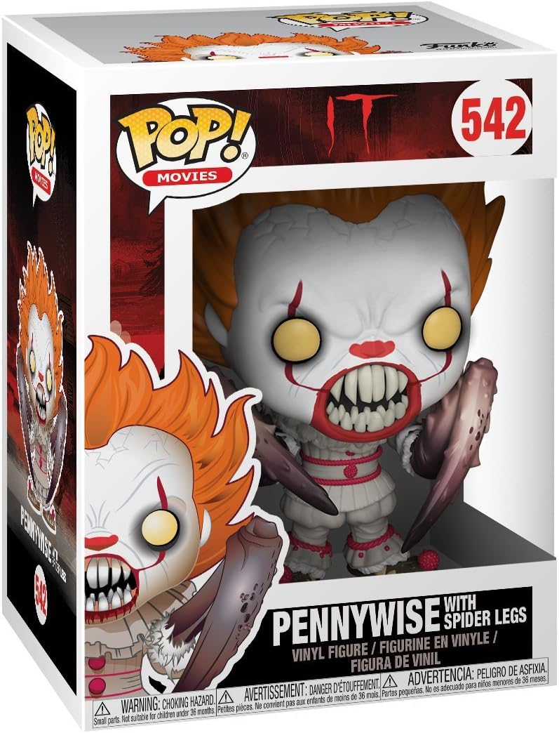 Figurita Funko It - Pennywise con patas de araña, con protector