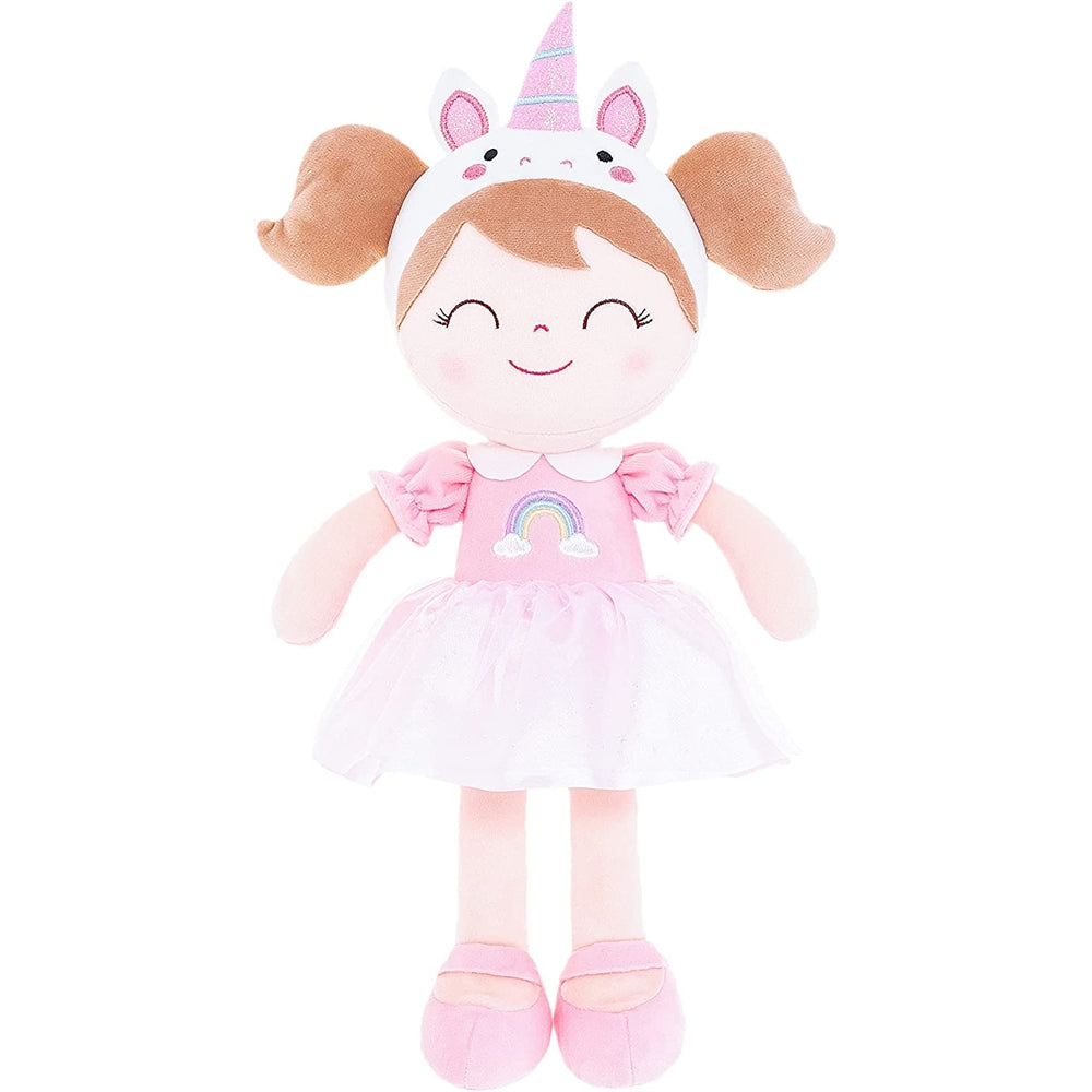 Peluche de Muñeca de primavera de unicornio rosa 15 pulgadas