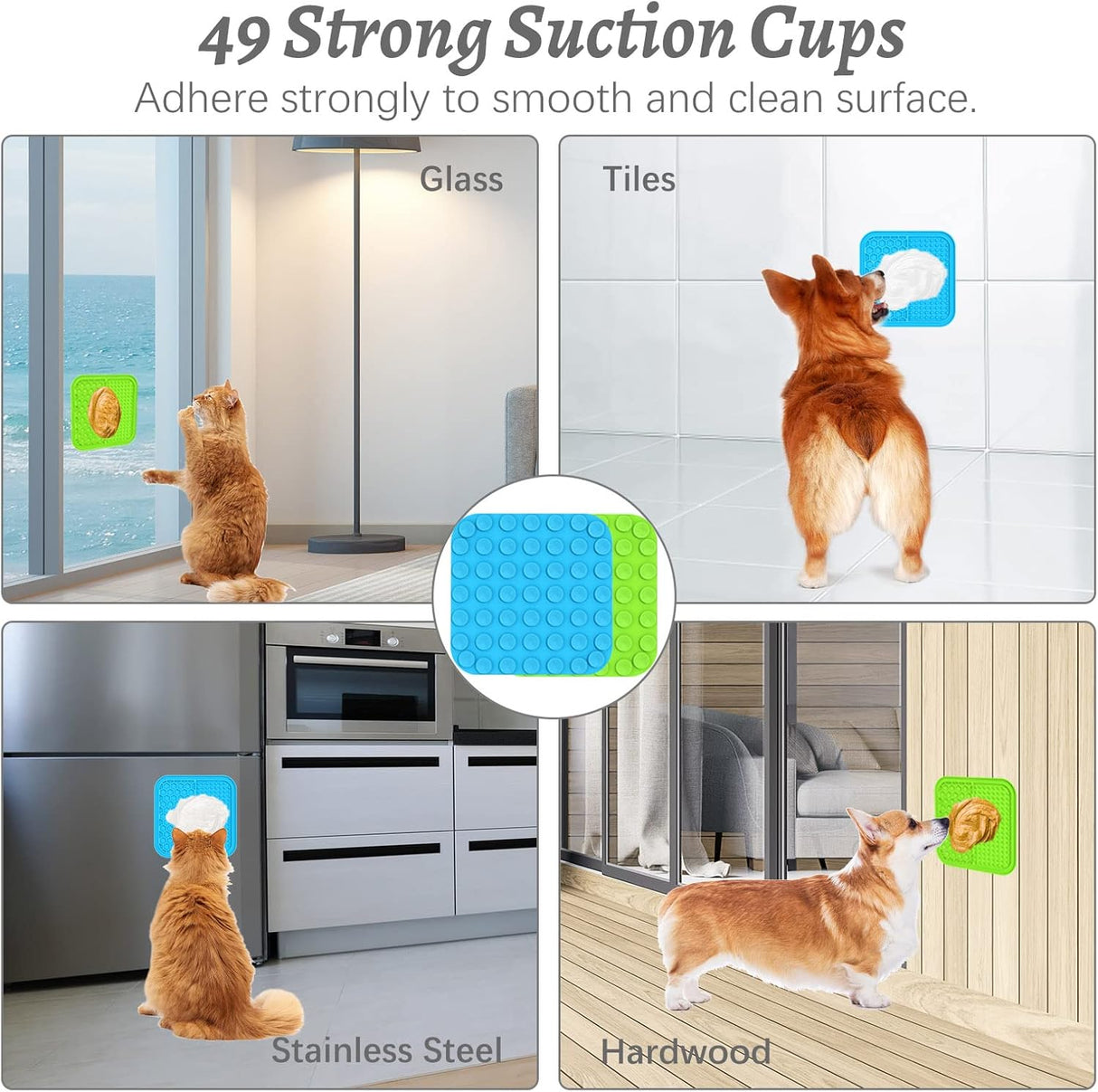 2 alfombrillas para lamer perros para aliviar la ansiedad