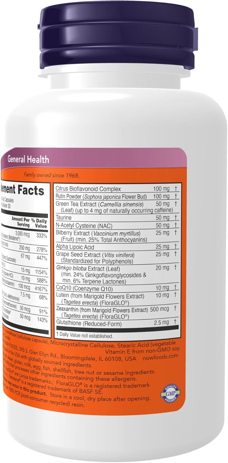 Suplemento NOW Ocu Support™ con luteína FloraGLO 90 cáp