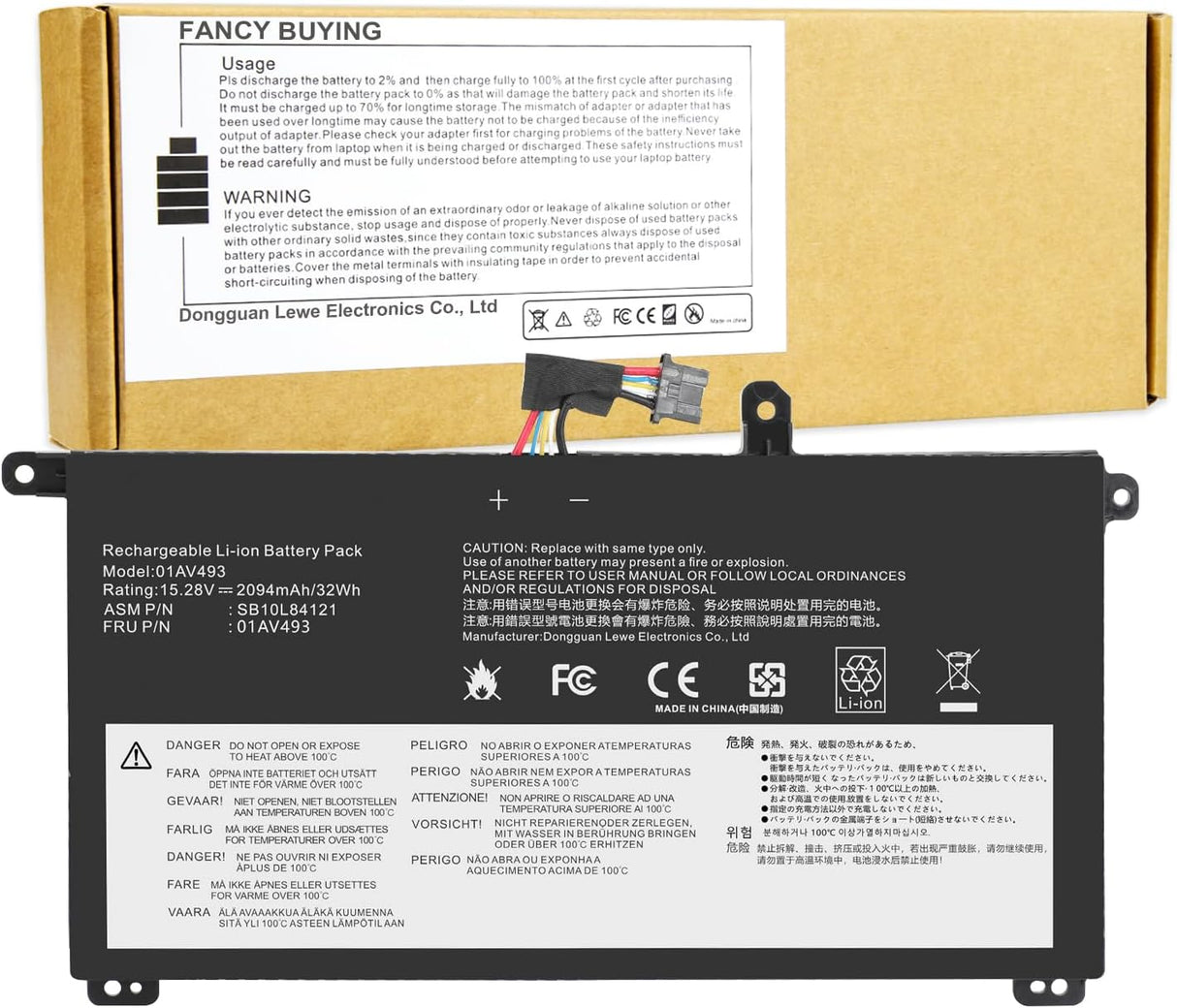 Reemplazo de batería para Lenovo ThinkPad T570 T580 P51S P52S