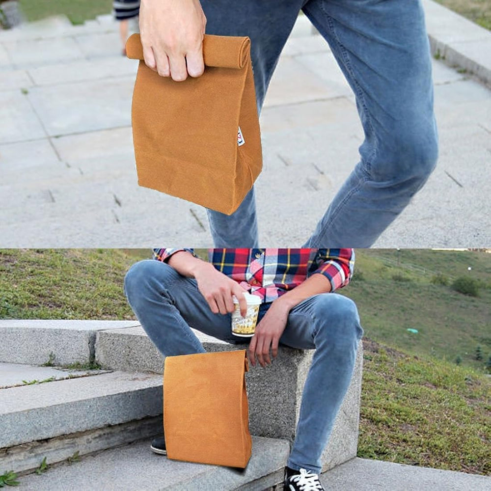 Bolsa de almuerzo de lona encerada