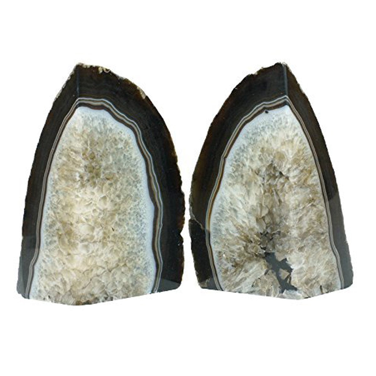 Sujetalibros de ágata negra