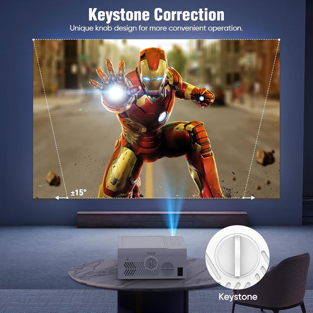 Proyector TMY Bluetooth con DVD, 1080P, portátil, mini proyector