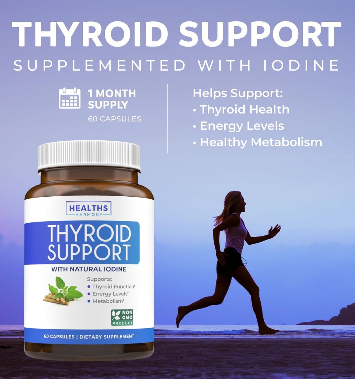 Suplemento Apoyo para la tiroides con yodo (sin OGM)