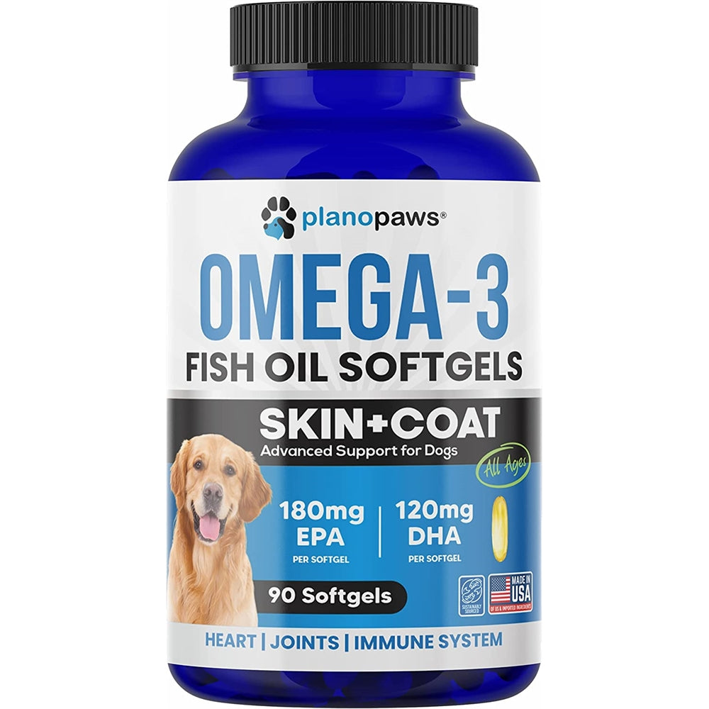 Vitaminas Aceite de pescado omega 3 para perros de pescado