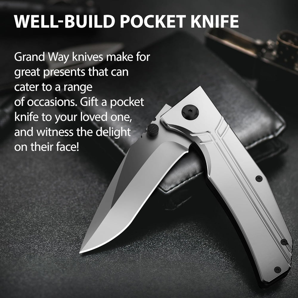 Cuchillo de Bolsillo Táctico 3.5 con Clip para Supervivencia