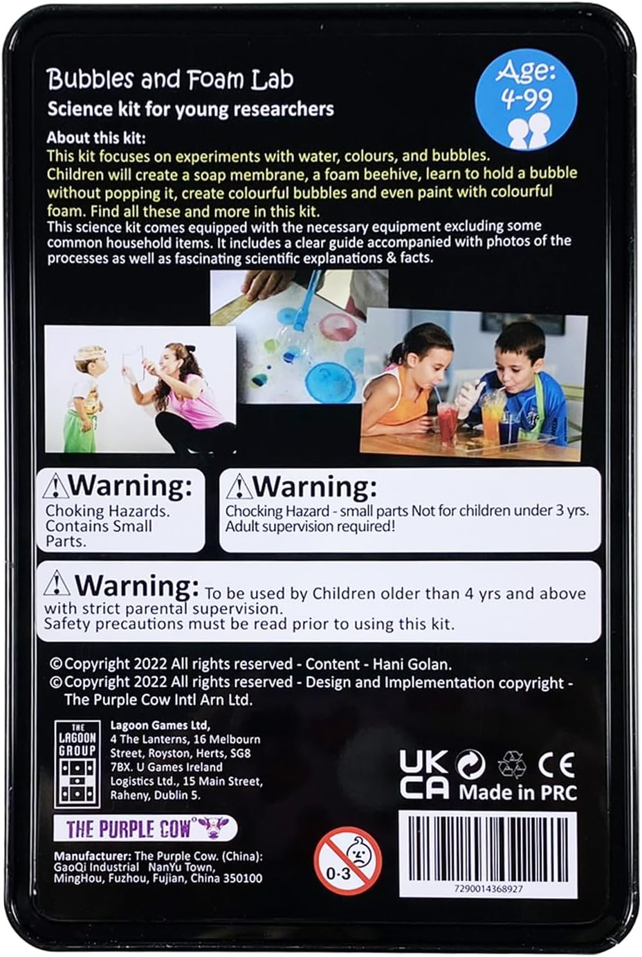 Kit de Ciencia Bubbles y Espuma - Purple Cow, 5522024