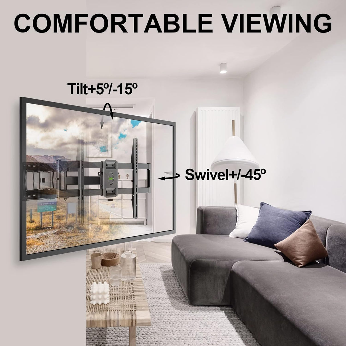 Soporte de TV USX, Full Motion para 37-86, VESA 600x400mm