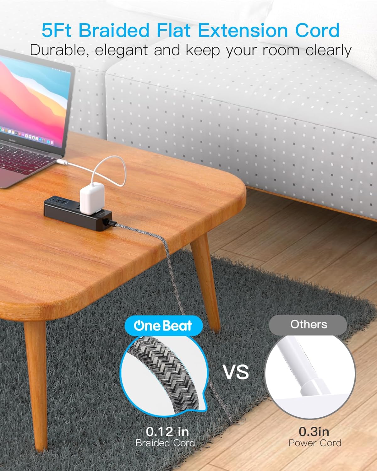 Cruise Essentials - Tira de alimentación de viaje USB C