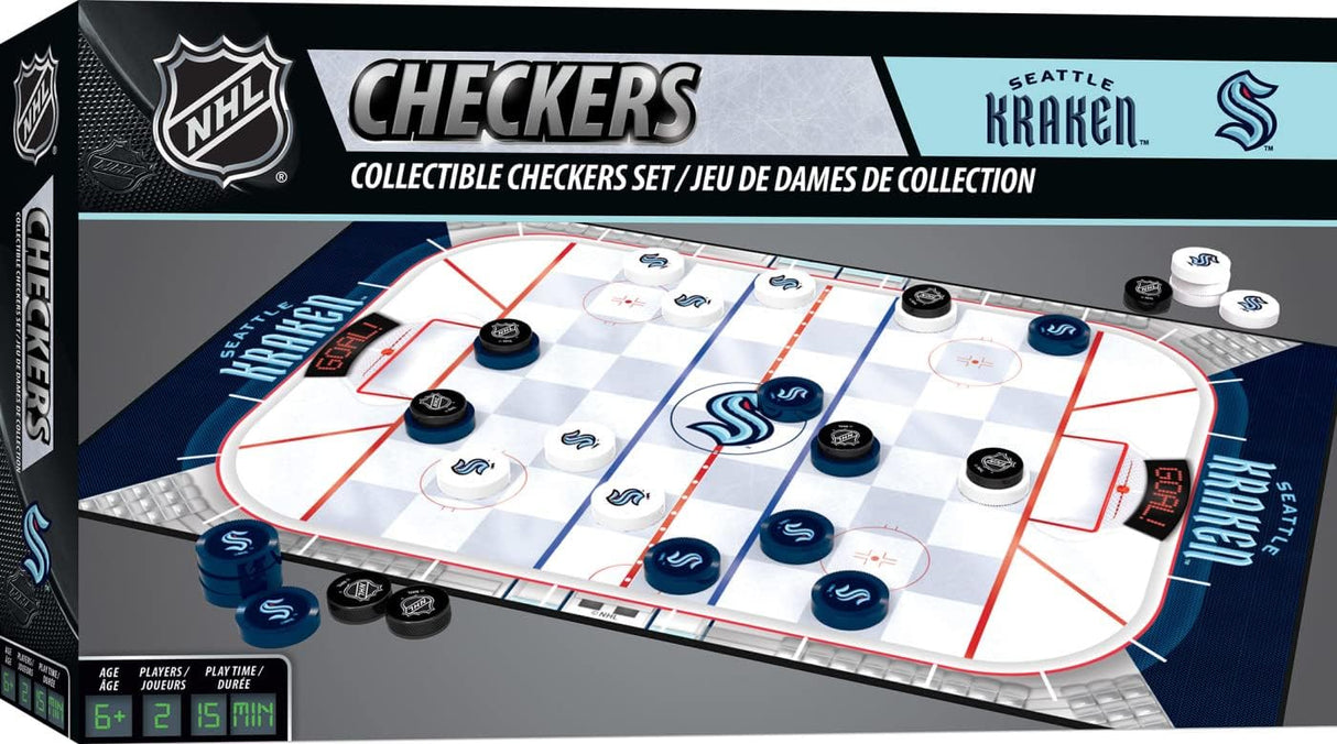 Juego de Mesa de Damas NHL Seattle Kraken - MasterPieces