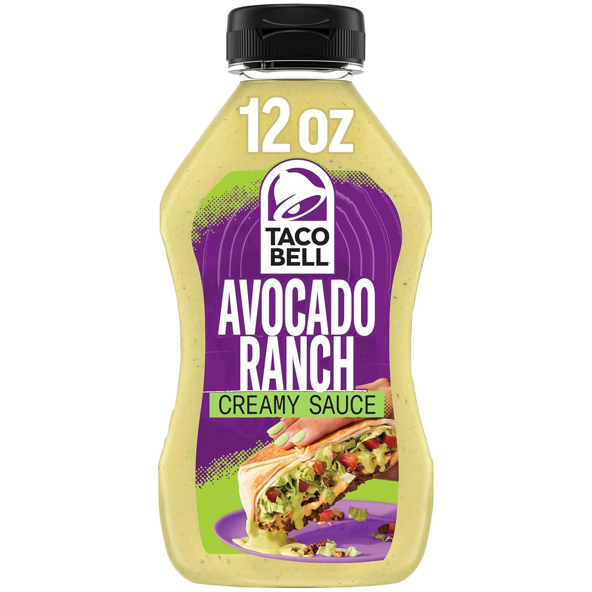 Salsa Crema de Aguacate Taco Bell, 12 oz, Sabor Cremoso