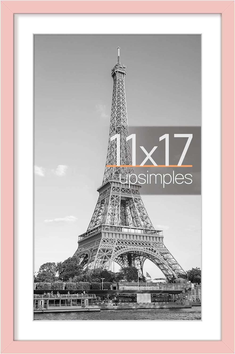 Marco de fotos 11x17, con paspartú 9x15 o sin paspartú